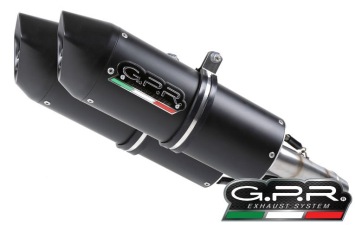 GPR Furore Nero Dubbele Slip-on Einddemper Set met E-keur Aprilia SL Falco 1000 2000 > 2004