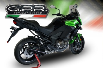GPR Furore Nero Slip-on Einddemper met E-keur Kawasaki Versys 1000 2015 > 2016