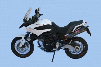 GPR GPE Anniversary Poppy Metal Carbon Slip-on Einddemper met E-keur Moto Morini Gran Passo 2008 > 2011