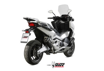 Mivv Delta Race RVS Black Einddemper met E-keur Honda Forza 750 2021 > 2024
