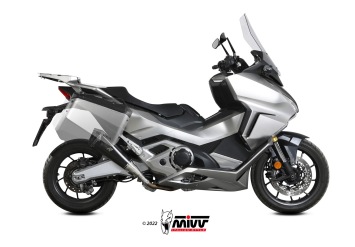 Mivv Delta Race RVS Black Einddemper met E-keur Honda Forza 750 2021 > 2024