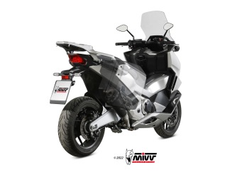 Mivv Delta Race RVS Black Einddemper met E-keur Honda Forza 750 2021 > 2024