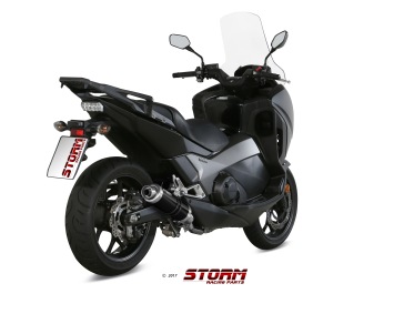 Storm By Mivv GP RVS Black Slip-On Einddemper Met E-keur HONDA INTEGRA 750 2016 - 2020