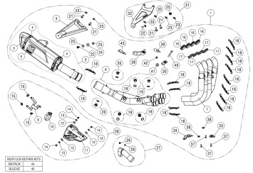 Akrapovic Evolution Line Titanium Volledig Uitlaatsysteem zonder E-keur BMW S 1000 R 2021 > 2025