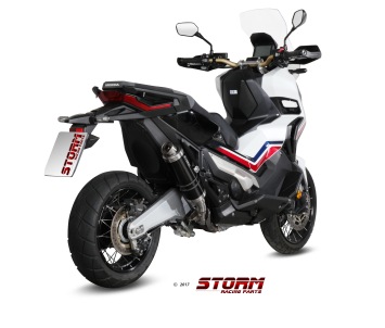 Storm By Mivv GP RVS Black Slip-On Einddemper Met E-keur HONDA X-ADV 750 2017 - 2024