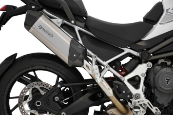 HP CORSE SPS CARBON 350 TITANIUM einddemper met E-keur voor Triumph Tiger 1200 GT / Rally 2022-2025
