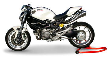 HP Corse Hydroform RVS Slip-on Dubbele Einddemper set (L+R) met E-keur Ducati Monster 796 2010 > 2014