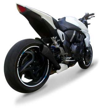 HP Corse Hydroform RVS Black Slip-on Einddemper met E-keur incl. Katalysator Honda CB 1000 R 2008 > 2015