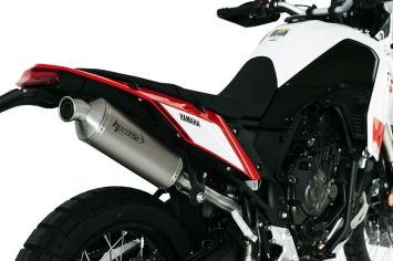 HP Corse SP-1 Short Titanium Einddemper met E-keur Yamaha Tenere 700 2019 > 2024