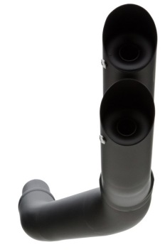 Hurric Pro 2 RVS Black Slip-on Double Exit EInddemper met E-keur Kawasaki Z 800 E 2013 > 2016