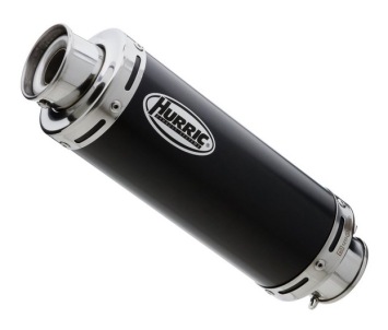 Hurric Supersport Supershort RVS Black Einddemper met E-keur Kawasaki Ninja 400 2018 2020