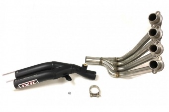 Ixil L3XB Hyperlow XL RVS Black Volledig Uitlaatsysteem met E-keur incl. Katalysator Honda CB 650 R 2021 - 2022