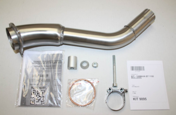 IXIL Hexoval Xtrem Evolution RVS Einddemper Set met E-keur Yamaha BT 1100 Bulldog 2002 2006