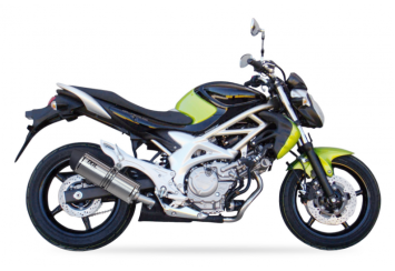 IXIL Hexoval Xtrem Evolution RVS Einddemper met E-keur Suzuki SFV 650 Gladius 2009 2015