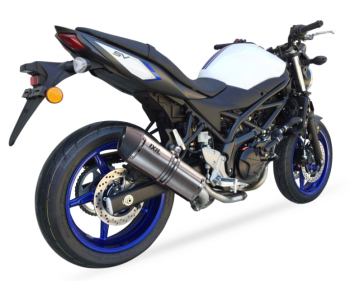 IXIL Hexoval Xtrem Evolution RVS Einddemper met Euro4 Keuring Suzuki SV 650 2016 >