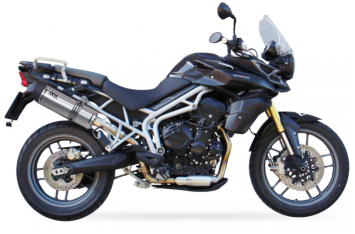 IXIL Hexoval Xtrem Evolution RVS Einddemper met E-keur Triumph Tiger 800 - XC 2011 2013