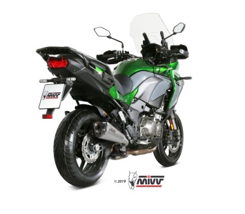 Mivv Delta Race RVS Einddemper met E-keur Kawasaki Versys 1000 2019 > 2024
