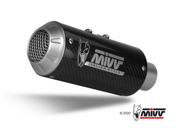 Mivv MK3 Carbon Einddemper met E-keur Kawasaki Z900 2020 > 2024