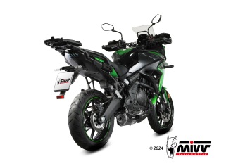 Mivv Delta Race Black Volledig Uitlaatsysteem met E-keur Kawasaki Versys 650 2024 - 2025