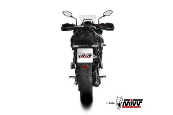 Mivv Delta Race Black Volledig Uitlaatsysteem met E-keur Kawasaki Versys 650 2024 - 2025
