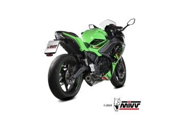 Mivv Oval Carbon Volledig Uitlaatsysteem met E-keur Kawasaki Ninja 650 2024 - 2025