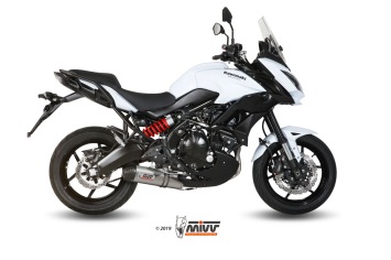 Mivv Oval Titanium Volledig Uitlaatsysteem met E-keur Kawasaki Versys 650 2015 > 2020