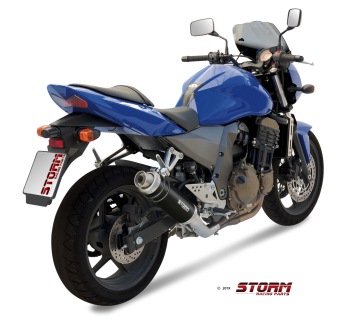 Storm By Mivv GP RVS Black Slip-On Einddemper Met E-keur KAWASAKI Z 750 2004 - 2006