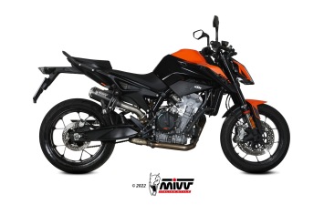 Mivv MK3 RVS Black Einddemper zonder E-keur KTM 890 Duke 2020 > 2024