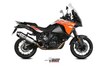 Mivv Speed Edge RVS Slip-on Einddemper met E-keur KTM 1290 Super / R / S / T Adventure 2015 > 2020