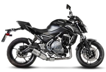 Leovince LV One Evo RVS Compleet 2in1 Uitlaatsysteem Kawasaki Z 650 2017 > 2020