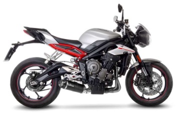LV One Evo Carbon Slip-on Einddemper zonder E-keur TRIUMPH STREET TRIPLE 765 S-SA2-R-RS 2017 - 2022