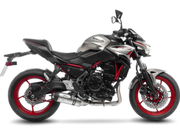 Leovince LV One Evo RVS Volledig Uitlaatsysteem met E-keur incl. Katalysator Kawasaki  Z650 2021 - 2025