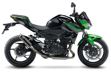 Leovince GP Corsa Black Edition Einddemper zonder E-keur Kawasaki Z 400 2019 - 2023
