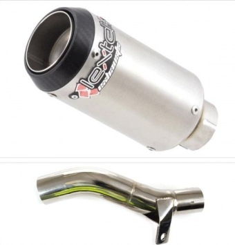 Lextek CP1 RVS Einddemper zonder E-keur Honda CB500X 2013 > 2020