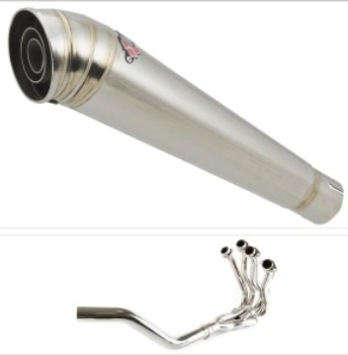 Lextek MP4 RVS Compleet Uitlaatsysteem zonder E-keur Suzuki GSX-R750 2006 > 2010