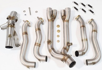 Black Widow RVS Decat Voorbochten BMW S 1000 XR 2020 - 2025