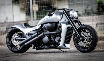 Miller El Grande Compleet Uitlaatsysteem RVS Black met E-keur incl. Standard Endcap Suzuki Intruder M1800 R / R2 / RZ 2006 > 2016