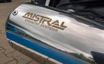 Mistral Conical Polished Slip-on Einddemper Set met E-keur Moto Guzzi V9 Roamer / Bobber 2016 - 2022