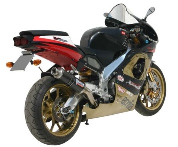 Mivv GP RVS Black Slip-on Einddemper met E-keur Aprilia RSV 1000 1998 > 2003