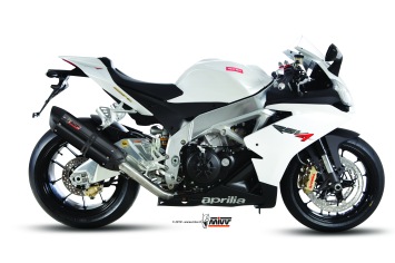 Mivv Suono RVS Black Slip-on Einddemper met E-keur Aprilia RSV4 2009 > 2016