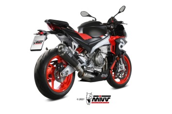 Mivv Delta Race Carbon Compleet Uitlaatsysteem High met E-keur Aprilia Tuono 660 2021 - 2024