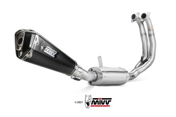 Mivv Delta Race Carbon Compleet Uitlaatsysteem High met E-keur Aprilia Tuono 660 2021 - 2024