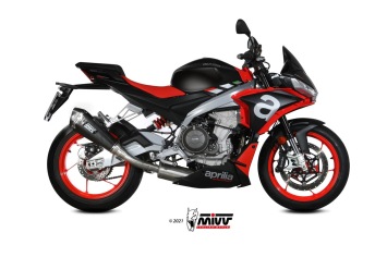 Mivv Delta Race Carbon Compleet Uitlaatsysteem High met E-keur Aprilia Tuono 660 2021 - 2024