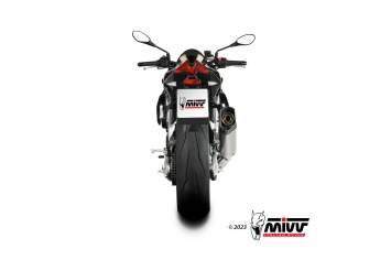 Mivv SR-1 Titanium Einddemper met E-keur Aprilia Tuono V4 1100 2021 - 2024