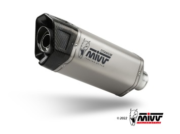 Mivv SR-1 Titanium Einddemper met E-keur Aprilia Tuono V4 1100 2021 - 2024