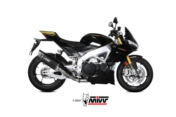 Mivv SR-1 Black Titanium Einddemper met E-keur Aprilia Tuono V4 1100 2021 - 2024