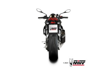 Mivv SR-1 Black Titanium Einddemper met E-keur Aprilia Tuono V4 1100 2021 - 2024