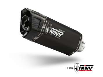 Mivv SR-1 Black Titanium Einddemper met E-keur Aprilia Tuono V4 1100 2021 - 2024