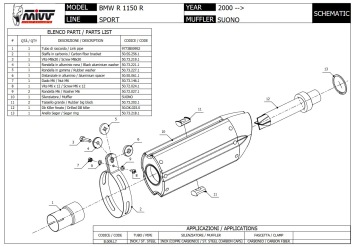 Mivv Suono RVS Slip-on Einddemper met E-keur BMW R 1150 R 2000 > 2006