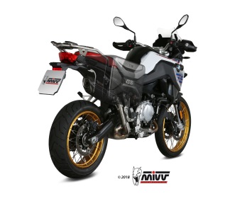 Mivv Suono RVS Black Slip-on Einddemper met E-keur BMW F 850 GS 2018 > 2024